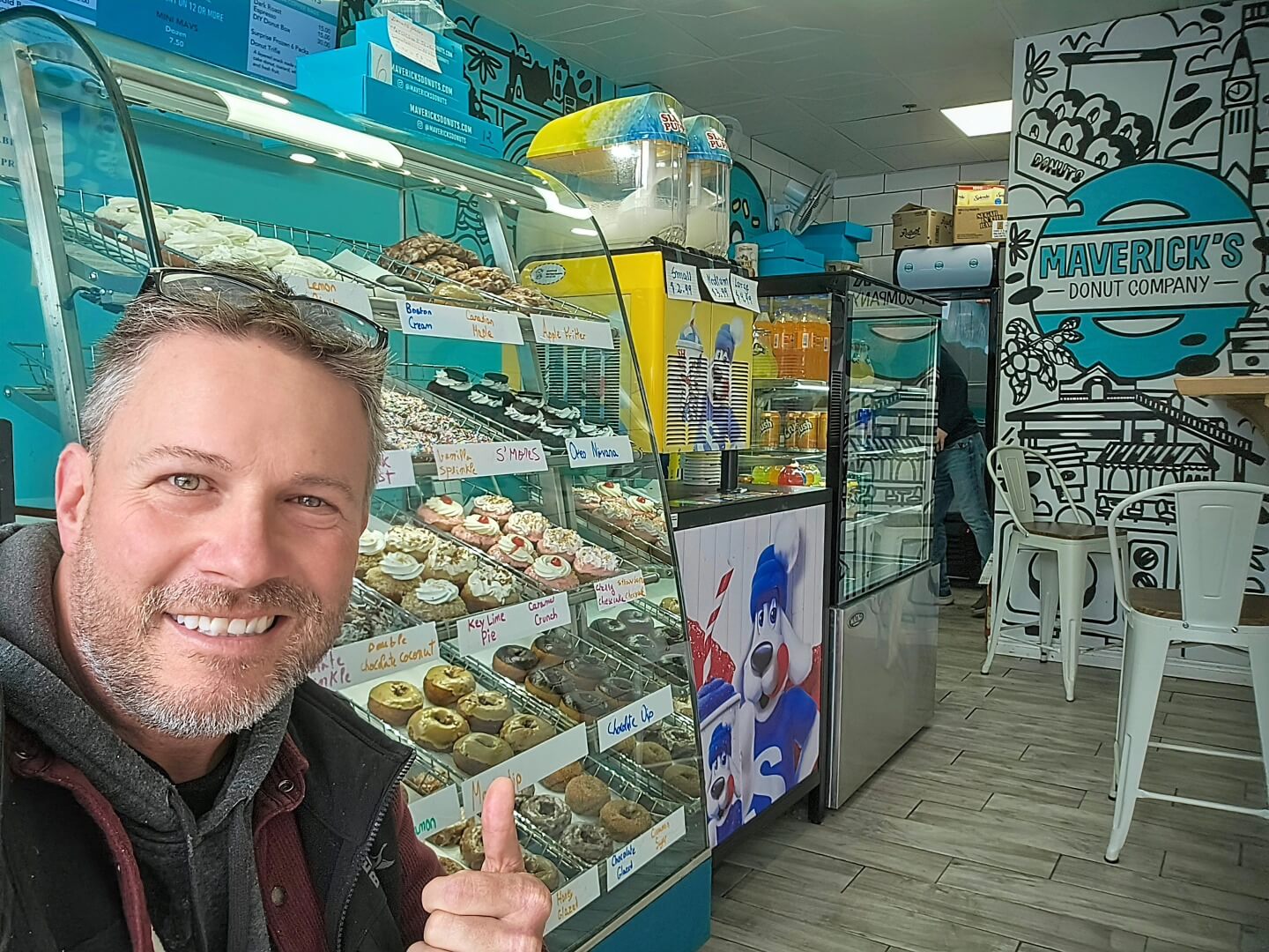 Gopher It visiting Maverick's Donut Company